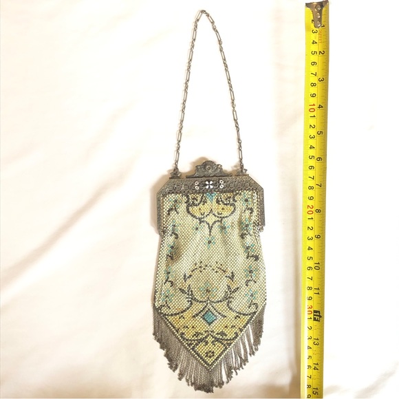 Antique Mandalian Mesh Flapper Purse - Mosaic Design - Picture 12 of 14